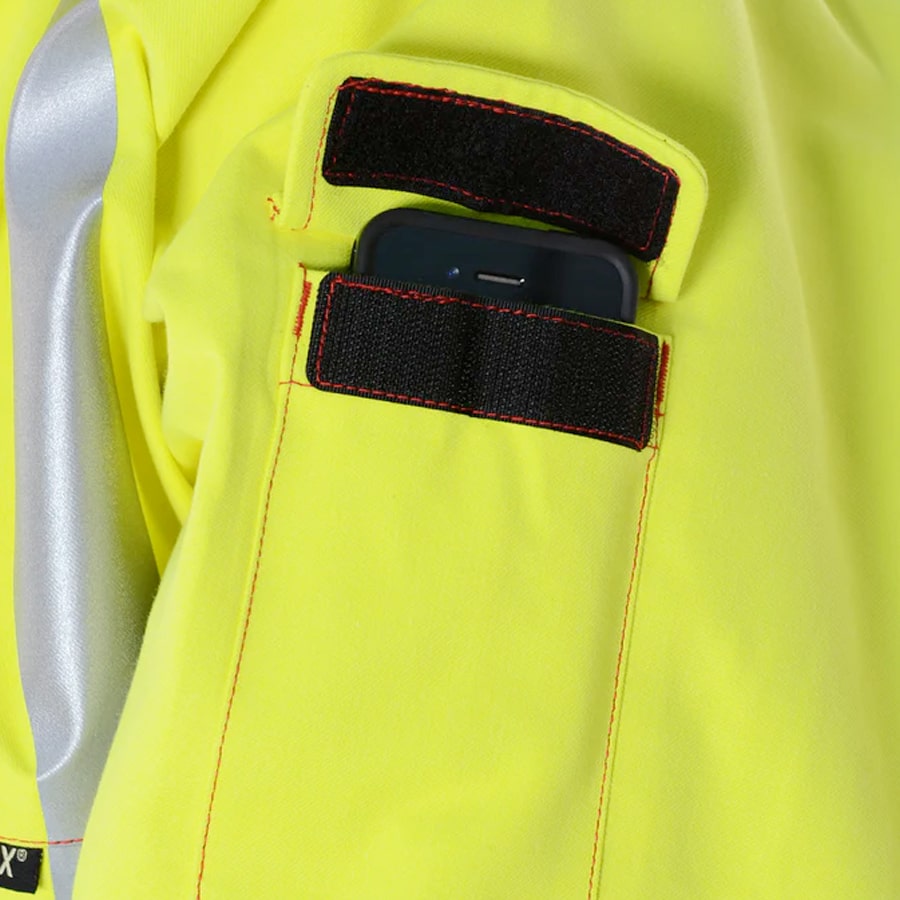 GORE-TEX PYRAD® 4SEASON CAT 3 CSA FR/ARC Rated Breathable High Visibility Rainwear Bomber Jacket Yellow/Black