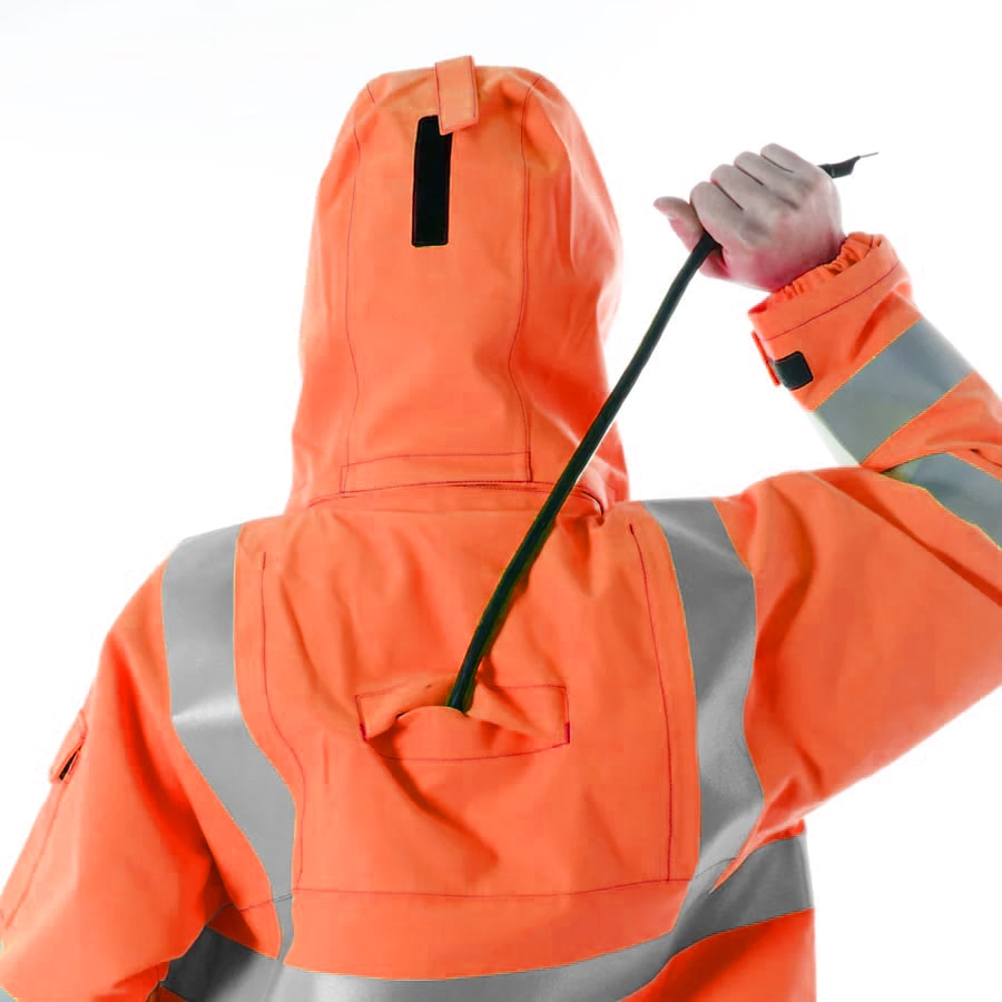 GORE-TEX HVB Rainwear High Visibility Bomber Jacket Orange