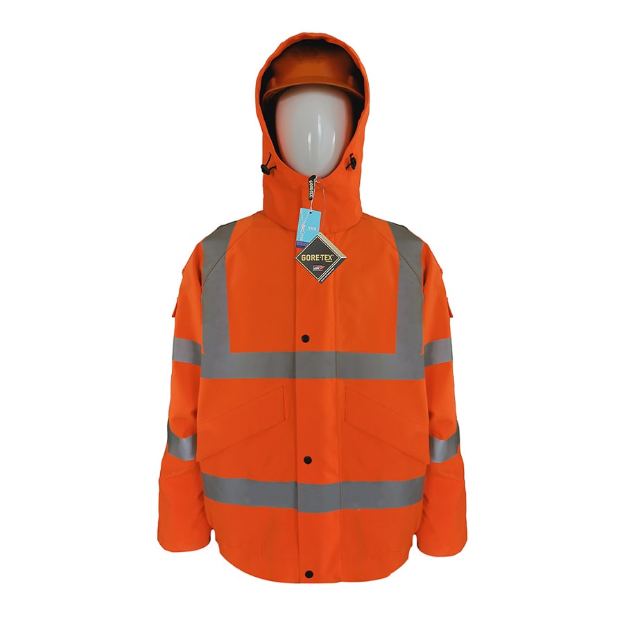 GORE-TEX HVB Rainwear High Visibility Bomber Jacket Orange