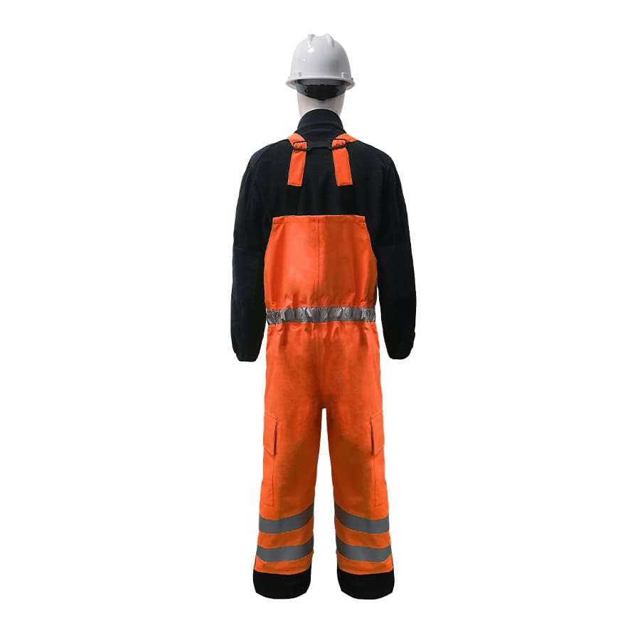 GORE-TEX PYRAD® 4SEASON CAT 3 CSA FR/ARC Rated Breathable High Visibility Rainwear Bib Trouser Orange/Black