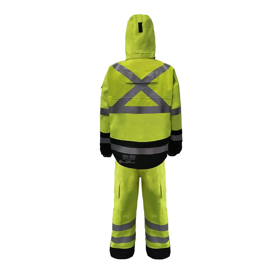 GORE-TEX PYRAD® EXTREME CAT 3 CSA FR/ARC Rated Breathable High Visibility Rainwear Bomber Jacket Yellow/Black