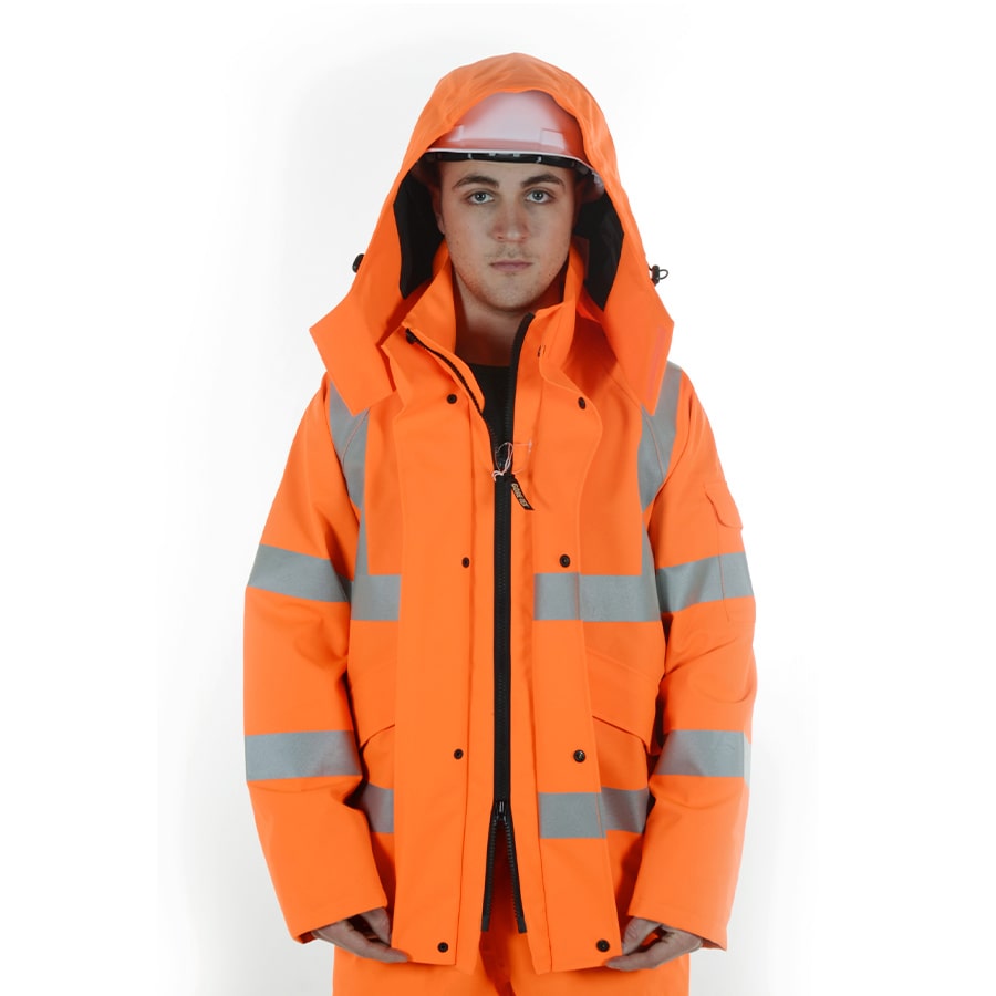 GORE-TEX HVC Orange Rainwear High Visibility Coat