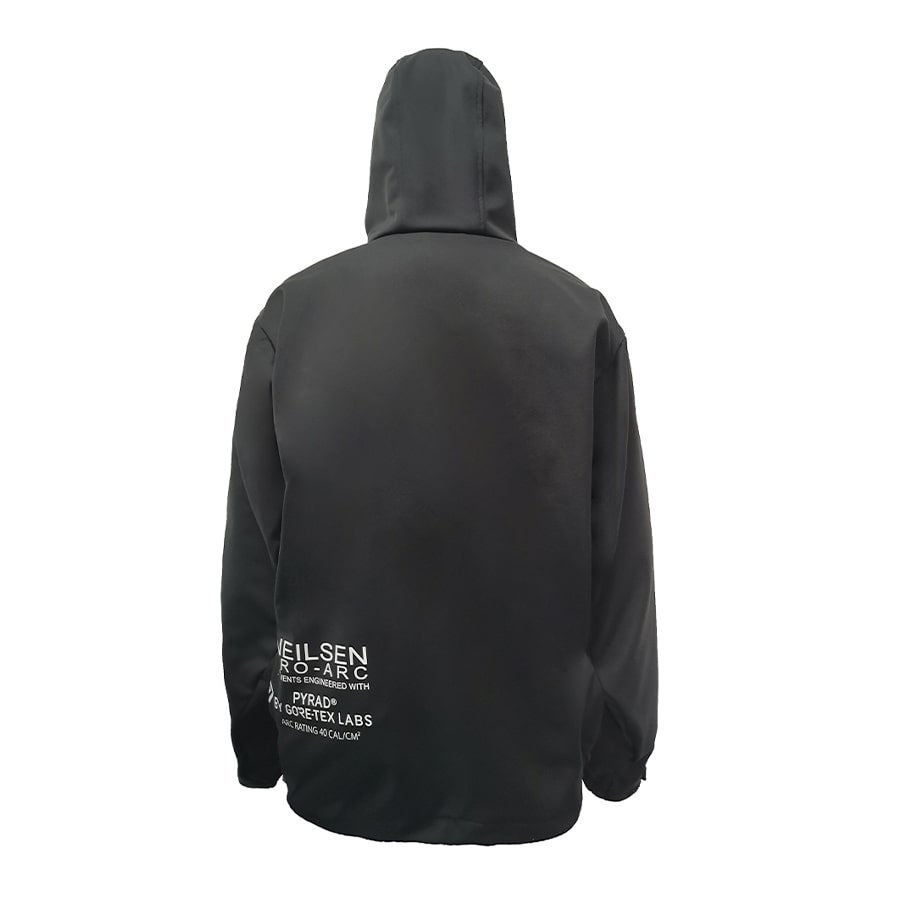 Neilsen FR/ARC-Rated Black Softshell Fleece made with PYRAD® WINDSTOPPER® Fabric by GORE-TEX LABS