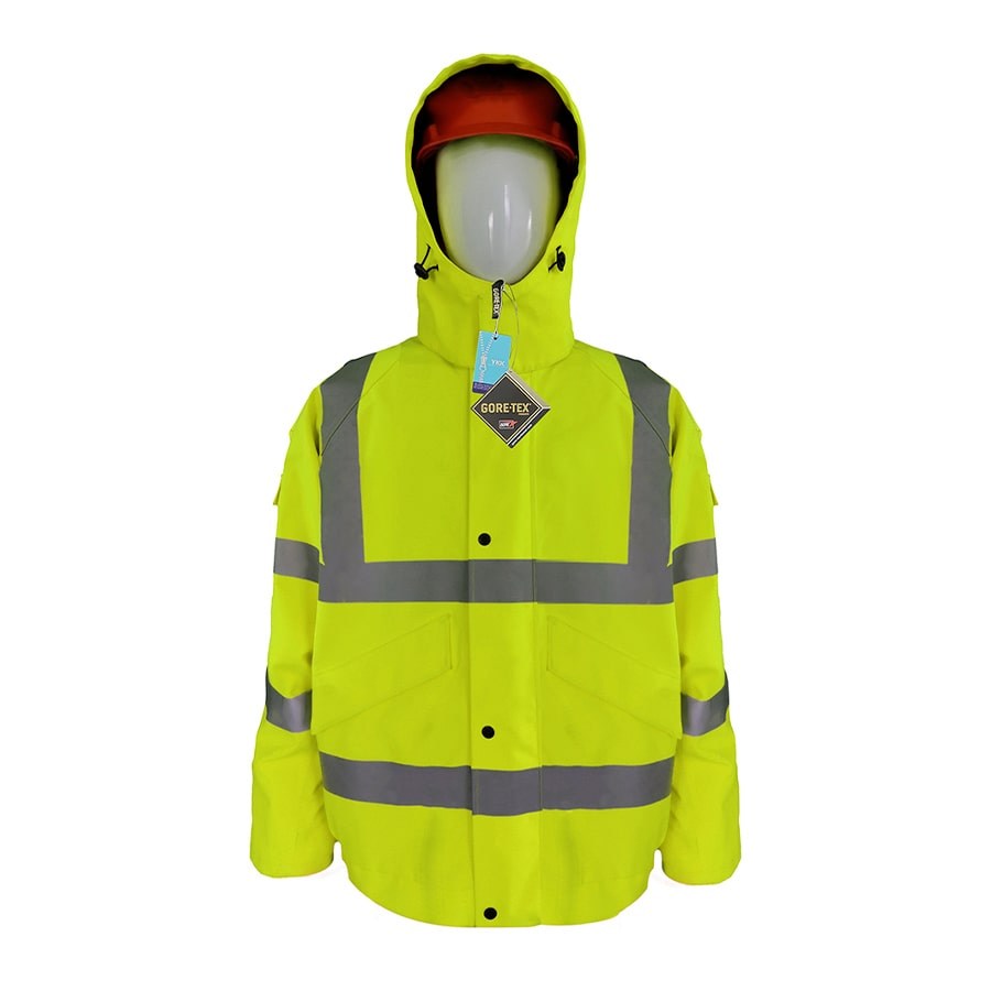 GORE-TEX-HVB-Rainwear-High-Visibility-Bomber-Jacket-Yellow